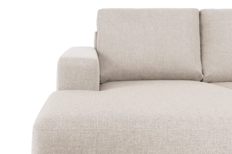 Crazy 5-sits Högervänd U-formad X-Large Soffa med Divan och Schäslong i Tyg - Beige - Möbler - Soffa - U-soffa