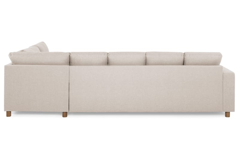 Crazy 5-sits Högervänd U-formad X-Large Soffa med Divan och Schäslong i Tyg - Beige - Möbler - Soffa - U-soffa