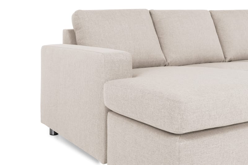 Crazy 5-sits Högervänd U-formad X-Large Soffa med Divan och Schäslong i Tyg - Beige - Möbler - Soffa - U-soffa