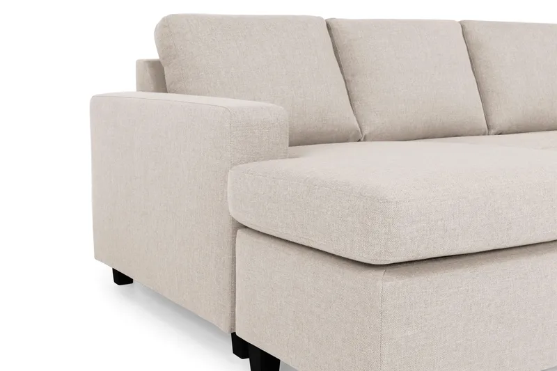 Crazy 5-sits Högervänd U-formad X-Large Soffa med Divan och Schäslong i Tyg - Beige - Möbler - Soffa - U-soffa