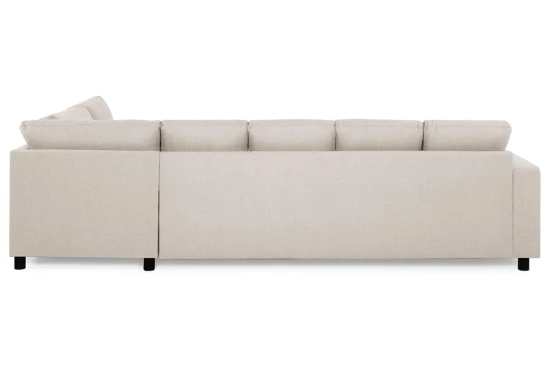 Crazy 5-sits Högervänd U-formad X-Large Soffa med Divan och Schäslong i Tyg - Beige - Möbler - Soffa - U-soffa