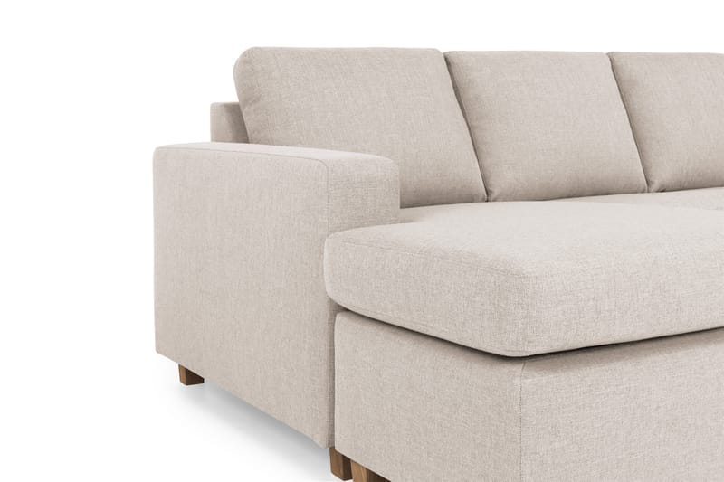 Crazy 5-sits Högervänd U-formad X-Large Soffa med Divan och Schäslong i Tyg - Beige - Möbler - Soffa - U-soffa