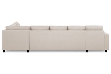 Crazy 5-sits Högervänd U-formad X-Large Soffa med Divan och Schäslong i Tyg - Beige - Möbler - Soffa - U-soffa