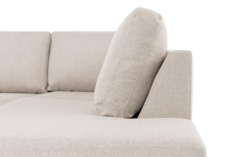 Crazy 5-sits Högervänd U-formad X-Large Soffa med Divan och Schäslong i Tyg - Beige - Möbler - Soffa - U-soffa