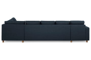 Crazy 5-sits Högervänd U-formad X-Large Soffa med Divan och Schäslong i Tyg - Blå - Möbler - Soffa - U-soffa