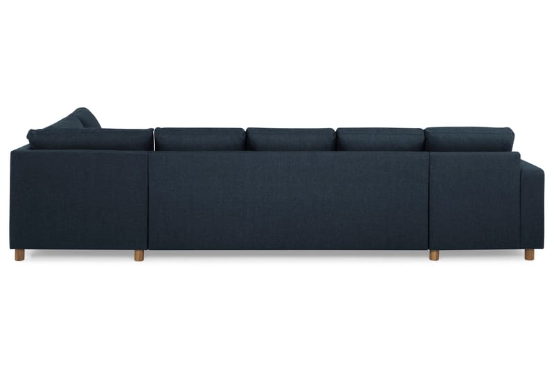 Crazy 5-sits Högervänd U-formad X-Large Soffa med Divan och Schäslong i Tyg - Blå - Möbler - Soffa - U-soffa
