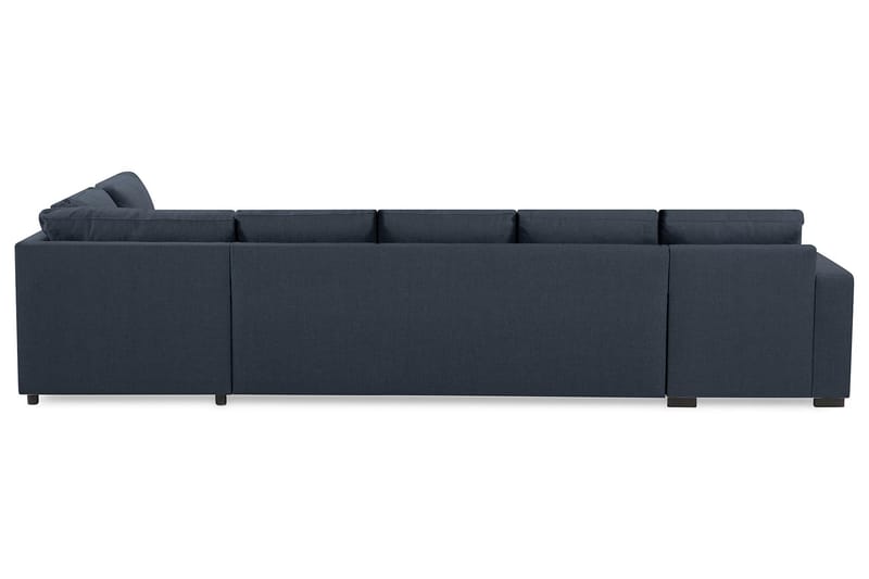 Crazy 5-sits Högervänd U-formad X-Large Soffa med Divan och Schäslong i Tyg - Blå - Möbler - Soffa - U-soffa