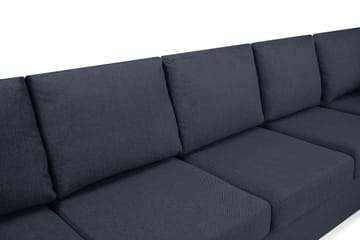Crazy 5-sits Högervänd U-formad X-Large Soffa med Divan och Schäslong i Tyg - Blå - Möbler - Soffa - U-soffa