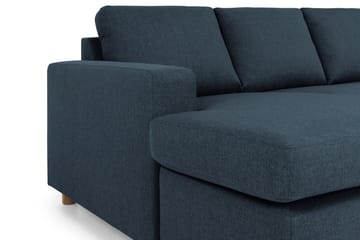 Crazy 5-sits Högervänd U-formad X-Large Soffa med Divan och Schäslong i Tyg - Blå - Möbler - Soffa - U-soffa