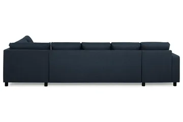 Crazy 5-sits Högervänd U-formad X-Large Soffa med Divan och Schäslong i Tyg - Blå - Möbler - Soffa - U-soffa