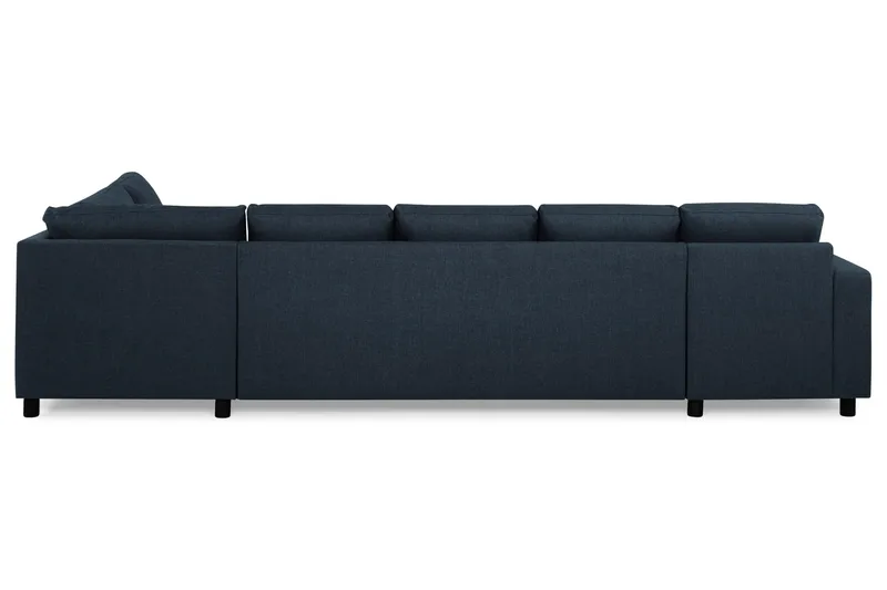 Crazy 5-sits Högervänd U-formad X-Large Soffa med Divan och Schäslong i Tyg - Blå - Möbler - Soffa - U-soffa