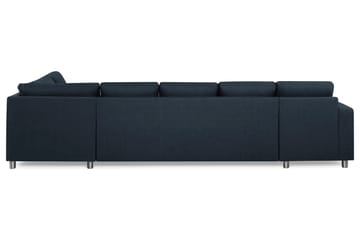 Crazy 5-sits Högervänd U-formad X-Large Soffa med Divan och Schäslong i Tyg - Blå - Möbler - Soffa - U-soffa