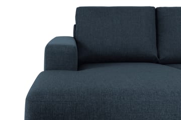 Crazy 5-sits Högervänd U-formad X-Large Soffa med Divan och Schäslong i Tyg - Blå - Möbler - Soffa - U-soffa