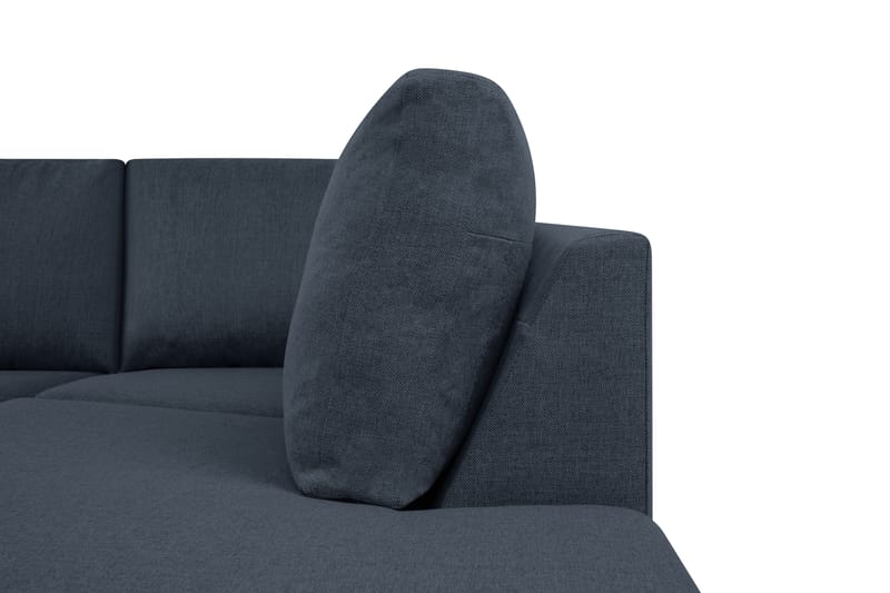 Crazy 5-sits Högervänd U-formad X-Large Soffa med Divan och Schäslong i Tyg - Blå - Möbler - Soffa - U-soffa
