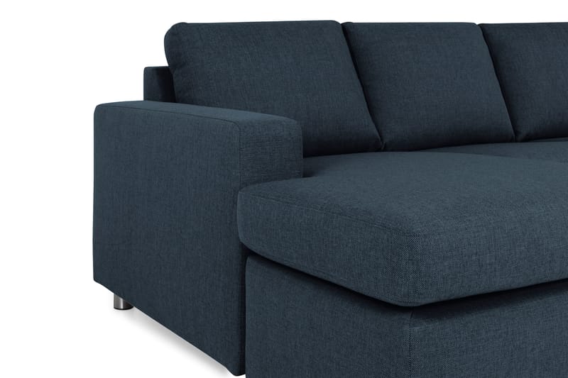 Crazy 5-sits Högervänd U-formad X-Large Soffa med Divan och Schäslong i Tyg - Blå - Möbler - Soffa - U-soffa