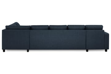 Crazy 5-sits Högervänd U-formad X-Large Soffa med Divan och Schäslong i Tyg - Blå - Möbler - Soffa - U-soffa