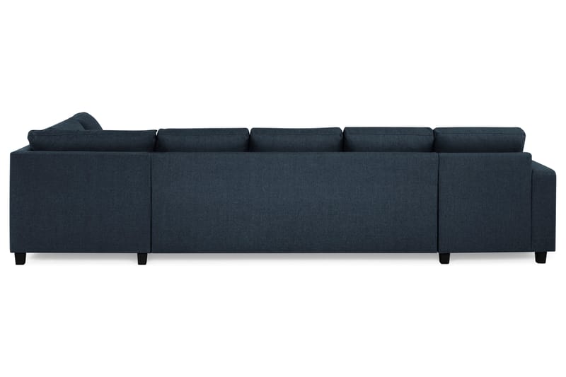 Crazy 5-sits Högervänd U-formad X-Large Soffa med Divan och Schäslong i Tyg - Blå - Möbler - Soffa - U-soffa