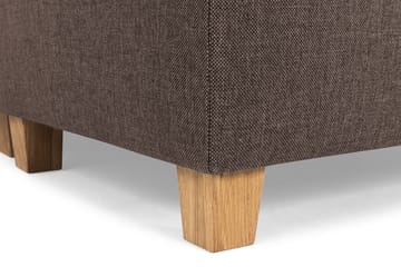 Crazy 5-sits Högervänd U-formad X-Large Soffa med Divan och Schäslong i Tyg - Brun - Möbler - Soffa - U-soffa