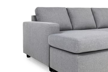 Crazy 5-sits Högervänd U-formad X-Large Soffa med Divan och Schäslong i Tyg - Grå - Möbler - Soffa - U-soffa