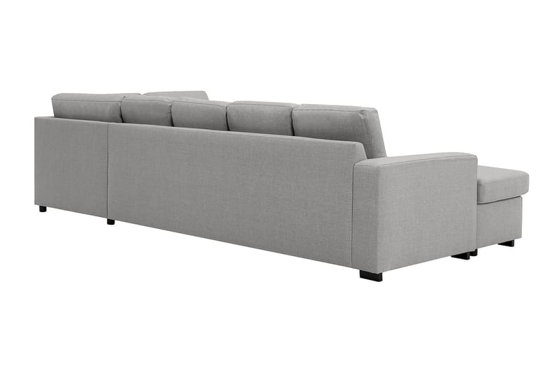 Crazy 5-sits Högervänd U-formad X-Large Soffa med Divan och Schäslong i Tyg - Grå - Möbler - Soffa - U-soffa