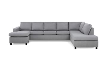 Crazy 5-sits Högervänd U-formad X-Large Soffa med Divan och Schäslong i Tyg