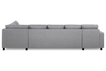 Crazy 5-sits Högervänd U-formad X-Large Soffa med Divan och Schäslong i Tyg - Grå - Möbler - Soffa - U-soffa