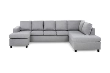 Crazy 5-sits Högervänd U-formad X-Large Soffa med Divan och Schäslong i Tyg