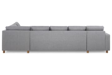 Crazy 5-sits Högervänd U-formad X-Large Soffa med Divan och Schäslong i Tyg - Grå - Möbler - Soffa - U-soffa