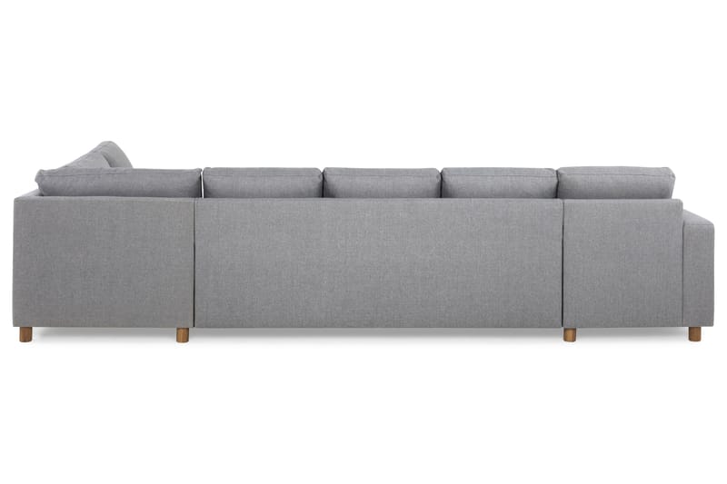 Crazy 5-sits Högervänd U-formad X-Large Soffa med Divan och Schäslong i Tyg - Grå - Möbler - Soffa - U-soffa