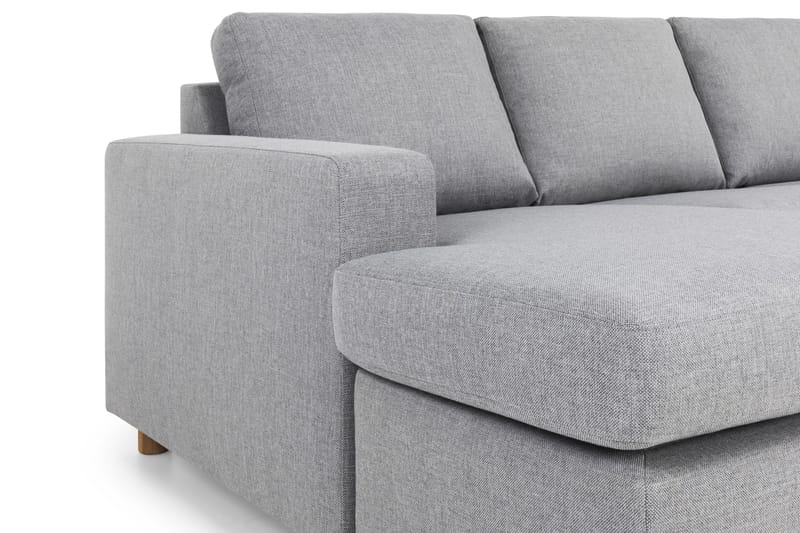 Crazy 5-sits Högervänd U-formad X-Large Soffa med Divan och Schäslong i Tyg - Grå - Möbler - Soffa - U-soffa