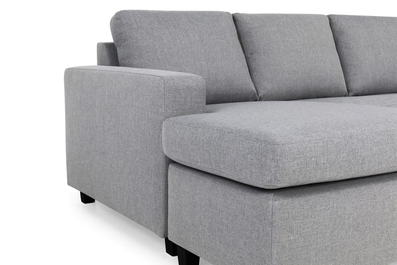 Crazy 5-sits Högervänd U-formad X-Large Soffa med Divan och Schäslong i Tyg - Grå - Möbler - Soffa - U-soffa