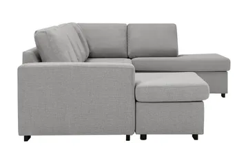 Crazy 5-sits Högervänd U-formad X-Large Soffa med Divan och Schäslong i Tyg - Grå - Möbler - Soffa - U-soffa