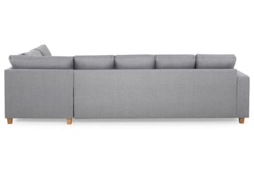 Crazy 5-sits Högervänd U-formad X-Large Soffa med Divan och Schäslong i Tyg - Grå - Möbler - Soffa - U-soffa