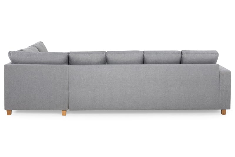 Crazy 5-sits Högervänd U-formad X-Large Soffa med Divan och Schäslong i Tyg - Grå - Möbler - Soffa - U-soffa