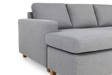 Crazy 5-sits Högervänd U-formad X-Large Soffa med Divan och Schäslong i Tyg - Grå - Möbler - Soffa - U-soffa