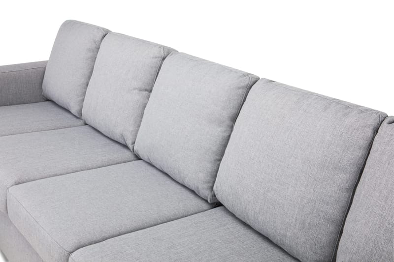 Crazy 5-sits Högervänd U-formad X-Large Soffa med Divan och Schäslong i Tyg - Grå - Möbler - Soffa - U-soffa