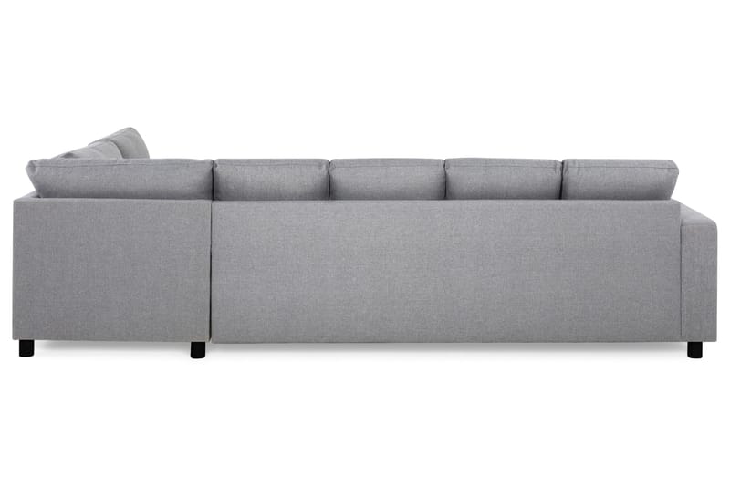 Crazy 5-sits Högervänd U-formad X-Large Soffa med Divan och Schäslong i Tyg - Grå - Möbler - Soffa - U-soffa