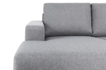 Crazy 5-sits Högervänd U-formad X-Large Soffa med Divan och Schäslong i Tyg - Grå - Möbler - Soffa - U-soffa