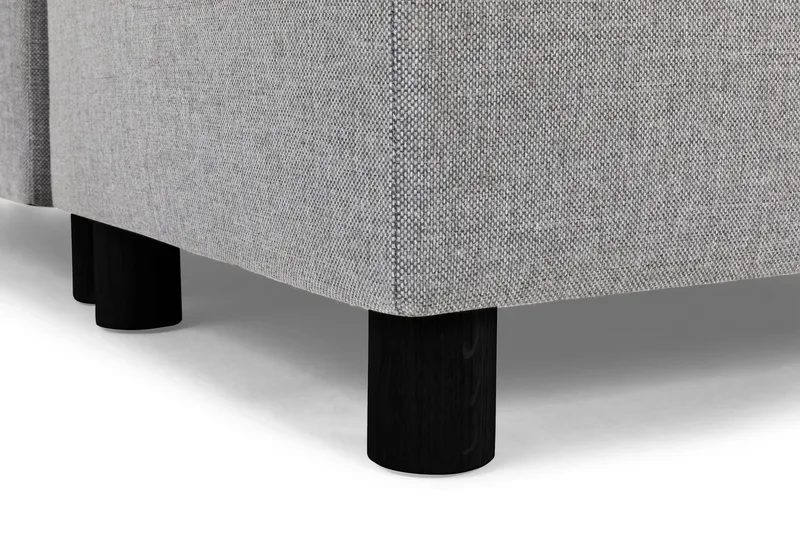 Crazy 5-sits Högervänd U-formad X-Large Soffa med Divan och Schäslong i Tyg - Grå - Möbler - Soffa - U-soffa