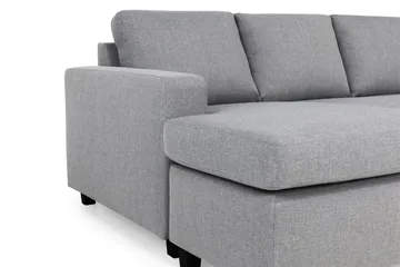 Crazy 5-sits Högervänd U-formad X-Large Soffa med Divan och Schäslong i Tyg - Grå - Möbler - Soffa - U-soffa