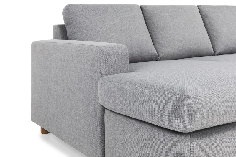 Crazy 5-sits Högervänd U-formad X-Large Soffa med Divan och Schäslong i Tyg - Grå - Möbler - Soffa - U-soffa