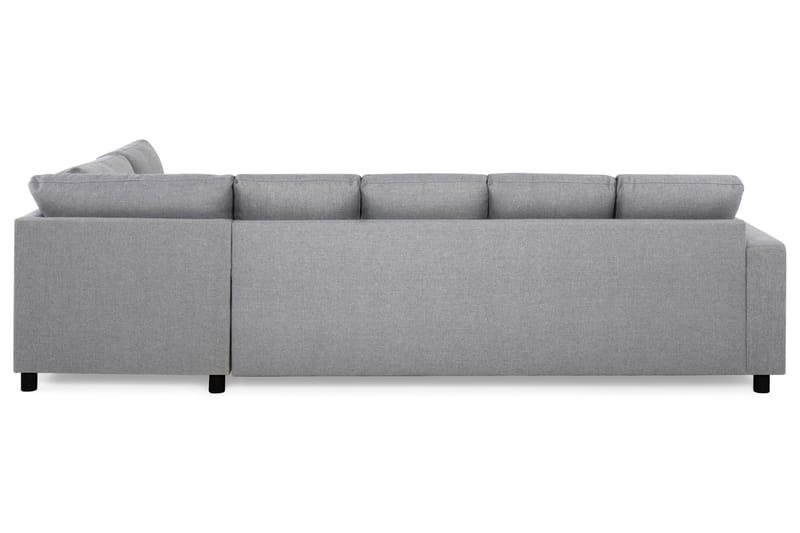 Crazy 5-sits Högervänd U-formad X-Large Soffa med Divan och Schäslong i Tyg - Grå - Möbler - Soffa - U-soffa