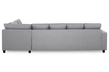 Crazy 5-sits Högervänd U-formad X-Large Soffa med Divan och Schäslong i Tyg - Grå - Möbler - Soffa - U-soffa