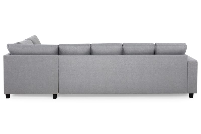 Crazy 5-sits Högervänd U-formad X-Large Soffa med Divan och Schäslong i Tyg - Grå - Möbler - Soffa - U-soffa