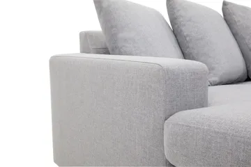 Crazy 5-sits Högervänd U-formad X-Large Soffa med Divan och Schäslong i Tyg inkl Kuvertkuddar - Grå - Möbler - Soffa - U-soffa