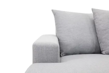 Crazy 5-sits Högervänd U-formad X-Large Soffa med Divan och Schäslong i Tyg inkl Kuvertkuddar - Grå - Möbler - Soffa - U-soffa