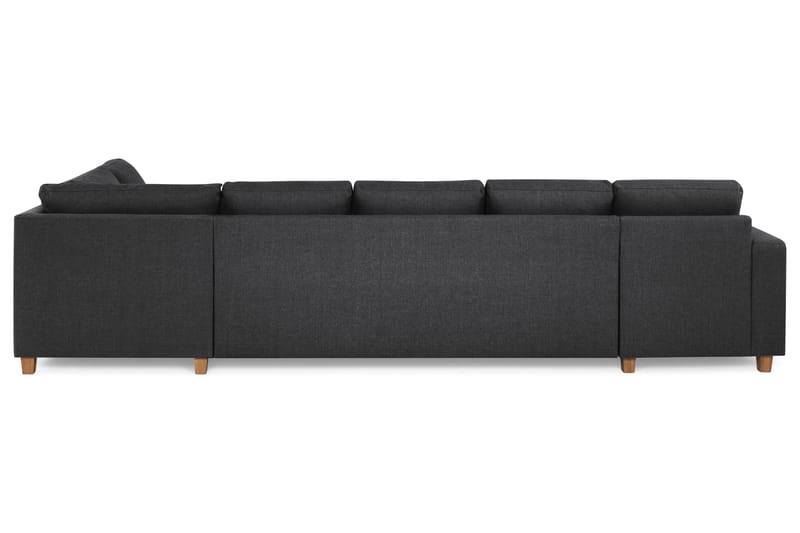 Crazy 5-sits Högervänd U-formad X-Large Soffa med Divan och Schäslong i Tyg - Mörkgrå - Möbler - Soffa - U-soffa