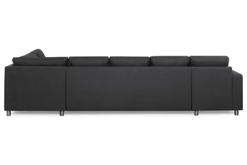 Crazy 5-sits Högervänd U-formad X-Large Soffa med Divan och Schäslong i Tyg - Mörkgrå - Möbler - Soffa - U-soffa