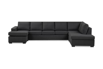 Crazy 5-sits Högervänd U-formad X-Large Soffa med Divan och Schäslong i Tyg