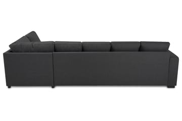 Crazy 5-sits Högervänd U-formad X-Large Soffa med Divan och Schäslong i Tyg - Mörkgrå - Möbler - Soffa - U-soffa